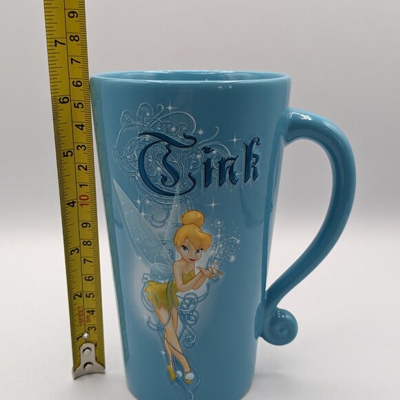 Disney Tinkerbell 3D Blue Tall Ceramic Mug, Enchanting Fairies Collection, 6.25" - Picture 8 of 10